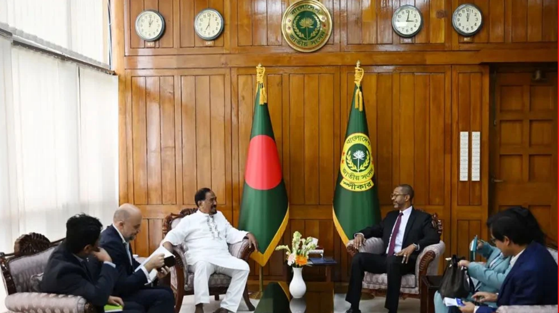 স্পিকারের সঙ্গে ইউএনডিপির আবাসিক প্রতিনিধির সাক্ষাৎ