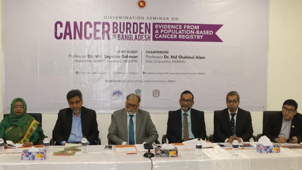 দেশে প্রতি লাখে ক্যান্সারে আক্রান্ত ১০৬, বছরে নতুন রোগী ৫৩ জন