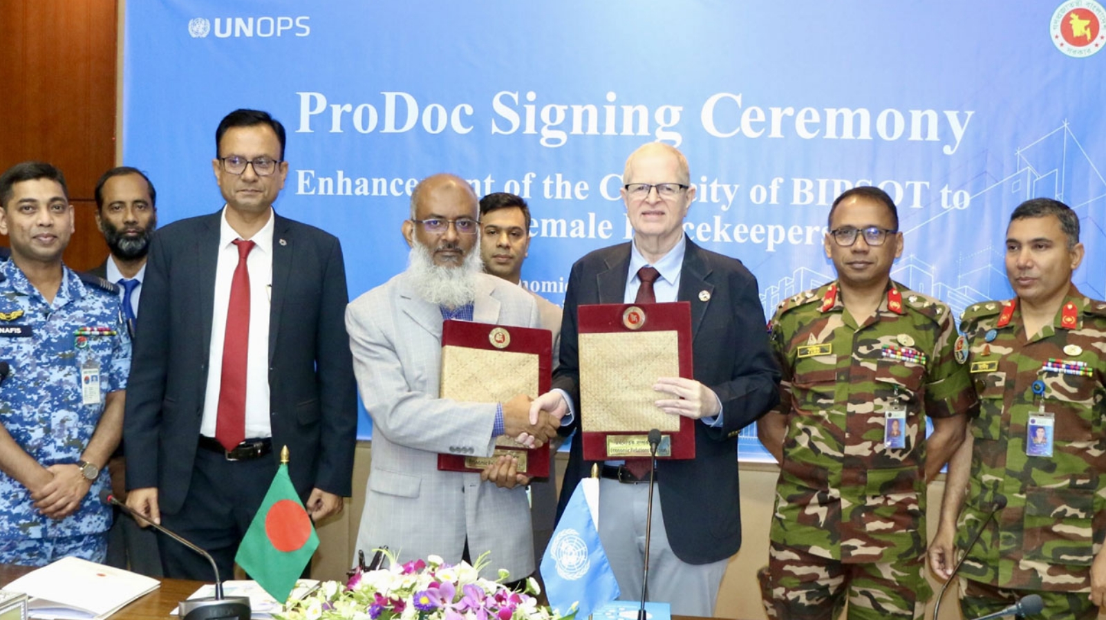 নারী শান্তিরক্ষীদের প্রশিক্ষণে ১০ লাখ ডলারের চুক্তি