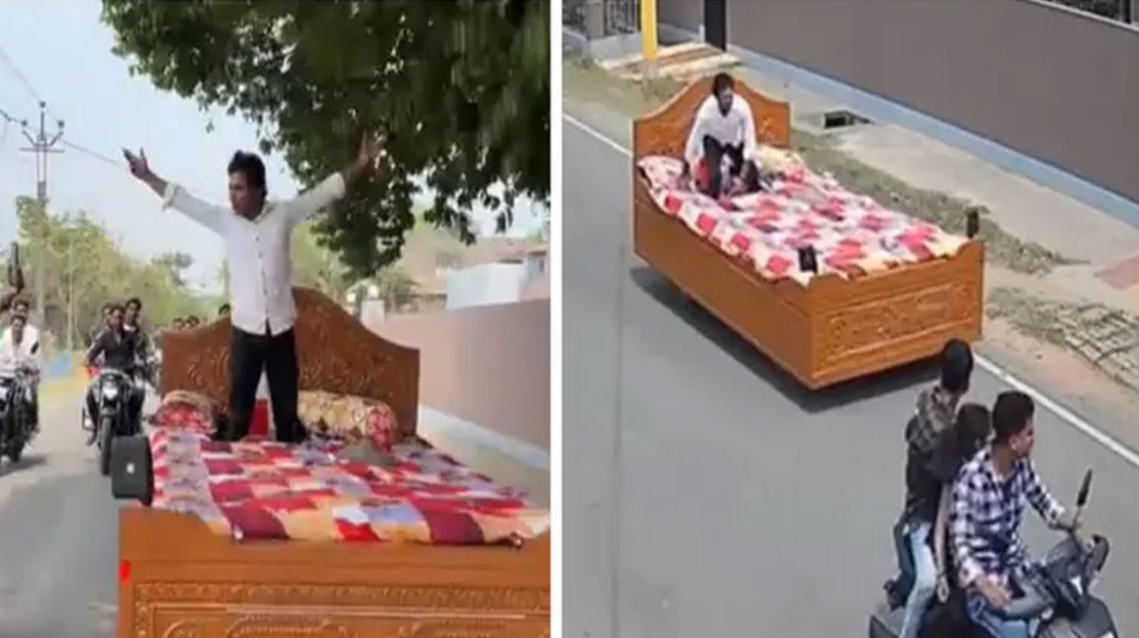 সোশ্যাল মিডিয়ায় ভাইরাল সেই ‘চলমান-খাট’ নিয়ে গেল পুলিশ