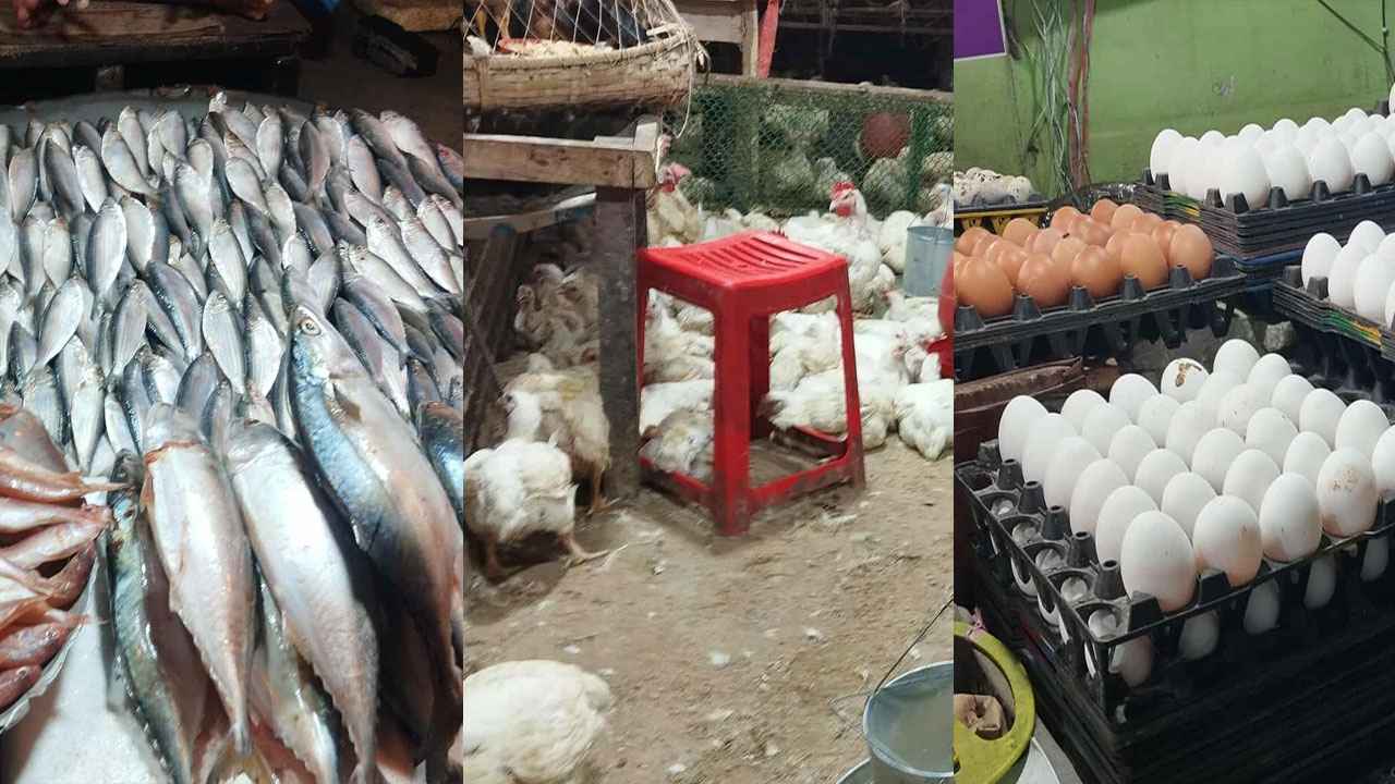 মাছের বাজার চড়া, মুরগি-ডিমে কিছুটা স্বস্তি