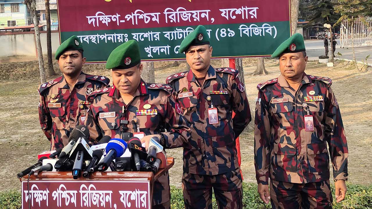 ত্রয়োদশ জাতীয় সংসদ নির্বাচন যশোরসহ তিন জেলায় মাঠে থাকবে ২৯ প্লাটুন বিজিবি