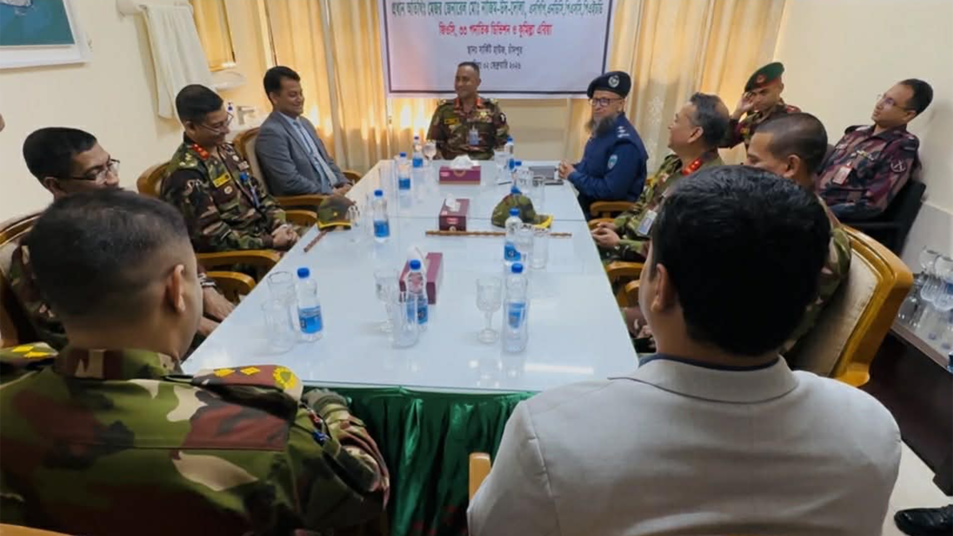 চাঁদপুরে নিরাপত্তা প্রস্তুতি পরিদর্শন করলেন মেজর জেনারেল নাজিম-উদ-দৌলা 