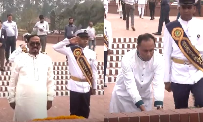 জাতীয় স্মৃতিসৌধে নবনির্বাচিত স্পিকার ও ডেপুটি স্পিকারের শ্রদ্ধা
