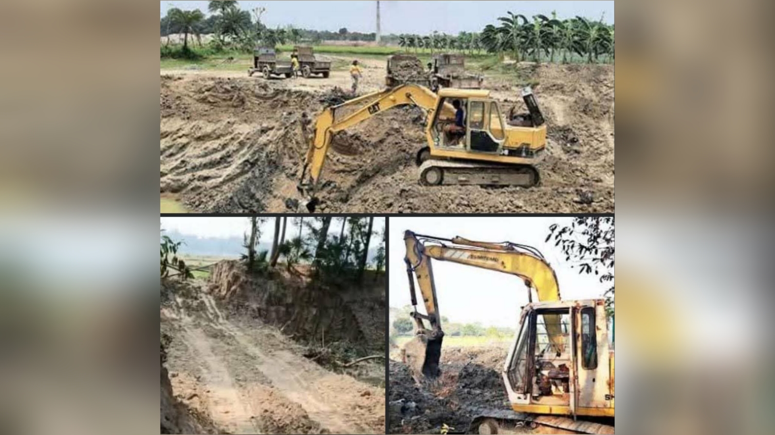 ফেনীতে প্রশাসনের নিষেধাজ্ঞা উপেক্ষা করে ফসলি জমির মাটি যাচ্ছে শতাধিক ইটভাটায়