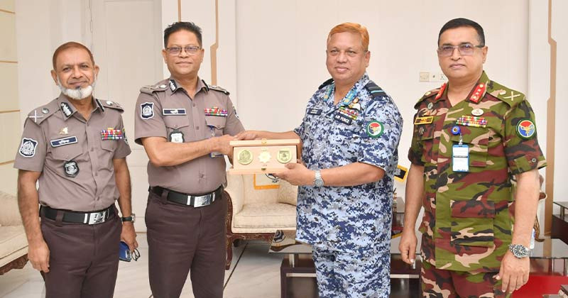 পুলিশ হেডকোয়ার্টার্স পরিদর্শনে এনডিসি টিম