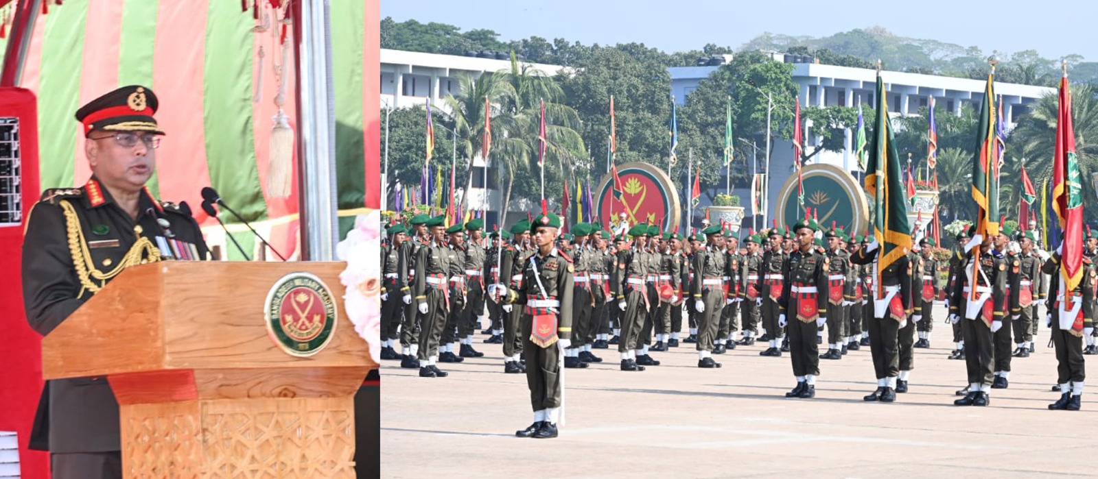 নবীন কর্মকর্তাদের যেকোনো চ্যালেঞ্জ নিতে প্রস্তুত থাকার আহ্বান সেনাপ্রধানের 