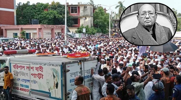 বাবা-মায়ের কবরের পাশে সমাহিত তোফায়েল আহমেদ